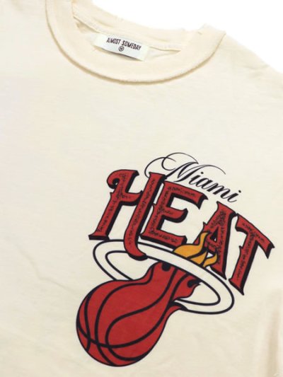 画像3: 【送料無料】ALMOST SOMEDAY NBA MIAMI HEAT TEE CREAM