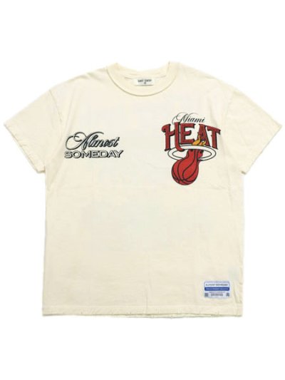画像2: 【送料無料】ALMOST SOMEDAY NBA MIAMI HEAT TEE CREAM