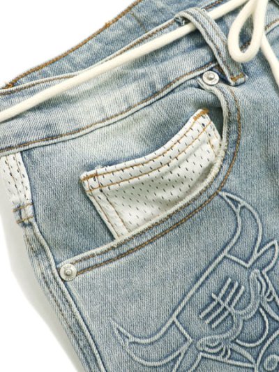 画像6: 【送料無料】ALMOST SOMEDAY NBA CONFERENCE JORTS WASHED BLUE