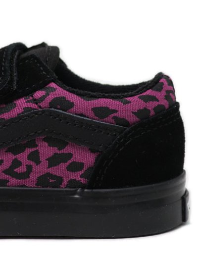 画像8: 【KIDS】VANS TODDLER OLD SKOOL V LEOPARD PINK/BLACK