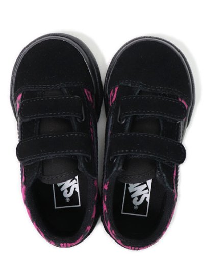 画像6: 【KIDS】VANS TODDLER OLD SKOOL V LEOPARD PINK/BLACK