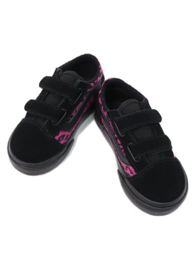 画像5: 【KIDS】VANS TODDLER OLD SKOOL V LEOPARD PINK/BLACK