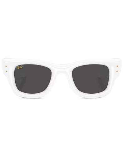 画像1: 【送料無料】Ray-Ban WAYFARER PUFFER POLISHED WHITE/ULTRA BLK