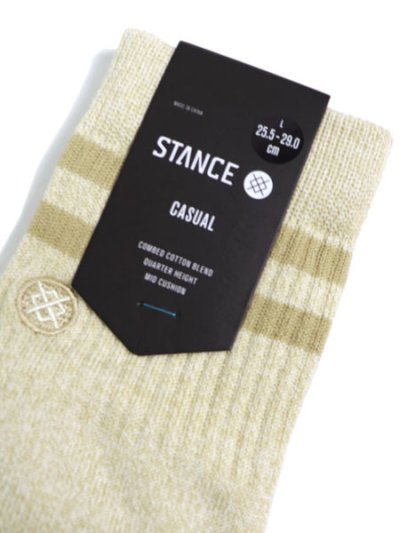 画像3: STANCE MARLED STRIPE QUARTER SOCKS IVORY