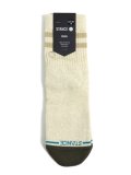 STANCE MARLED STRIPE QUARTER SOCKS IVORY