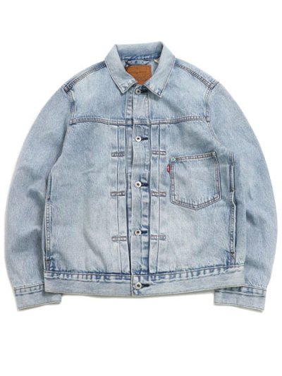 画像1: 【送料無料】LEVI'S TYPE I TRUCKER-TURQUOISE RIVET