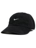 NIKE UNSTRUCTURED DENIM CAP-BLACK/WHITE