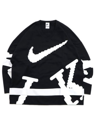 画像1: 【送料無料】NIKE CLUB HOCKEY JERSEY-BLACK/WHITE/WHITE