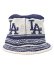 画像4: NEW ERA KNIT BUCKET DODGERS INDIGO BLUE/CHROME