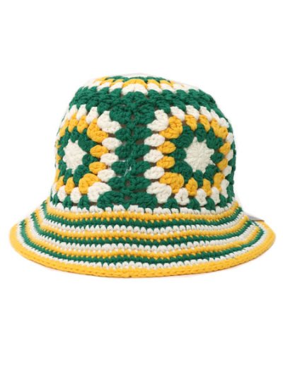 画像3: NEW ERA CROCHET KNIT BUCKET GREEN/YELLOW/WHITE