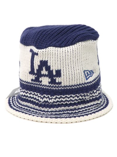 画像2: NEW ERA KNIT BUCKET DODGERS INDIGO BLUE/CHROME