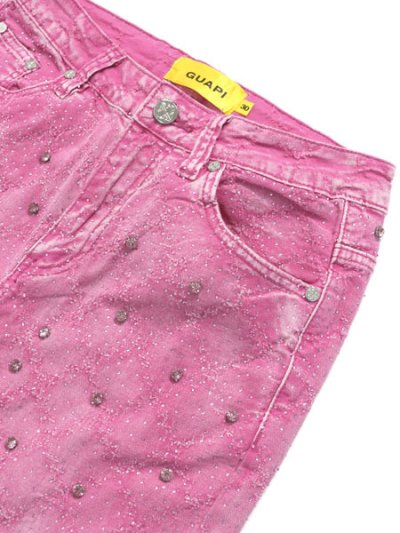 画像3: 【送料無料】GUAPI EMBELLISHED DENIM VINTAGE PINK