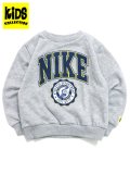 【KIDS】NIKE TD B NSW P.E. GFX CREW-LT SMOKE GY HTR