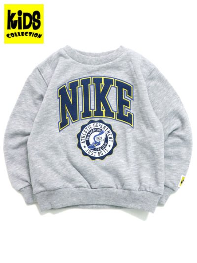 画像1: 【KIDS】NIKE TD B NSW P.E. GFX CREW-LT SMOKE GY HTR