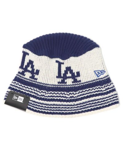 画像1: NEW ERA KNIT BUCKET DODGERS INDIGO BLUE/CHROME