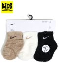 【KIDS】NIKE INFANT COZY SOCKS 3PK-HEMP