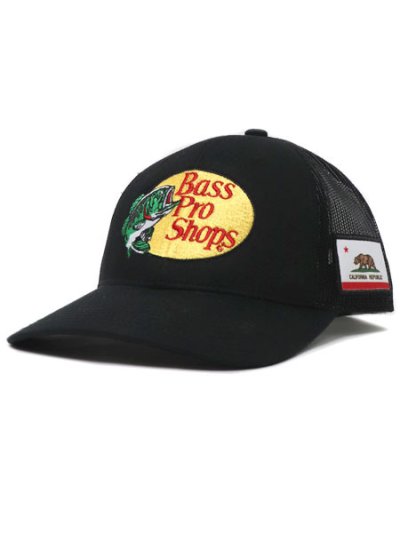画像1: BASS PRO SHOPS EMB LOGO TWILL TRUCKER CAP CA REPUBLIC