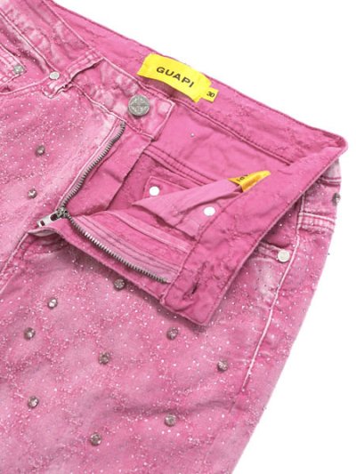 画像4: 【送料無料】GUAPI EMBELLISHED DENIM VINTAGE PINK