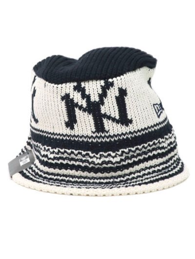 画像3: NEW ERA KNIT BUCKET YANKEES NAVY/CHROME