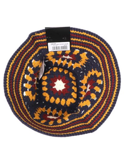 画像4: NEW ERA CROCHET KNIT BUCKET NAVY/YEL/CHROME/RED