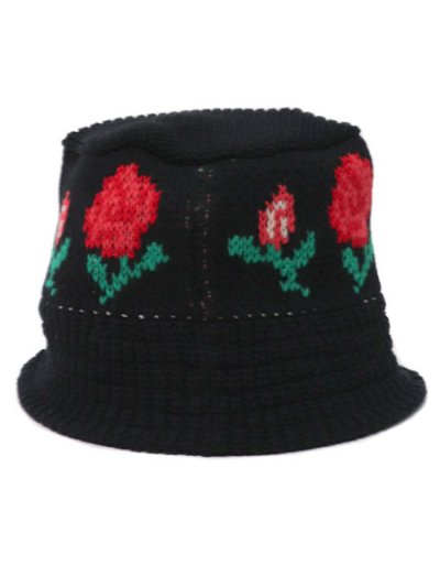 画像4: NEW ERA KNIT BUCKET ROSE BLACK