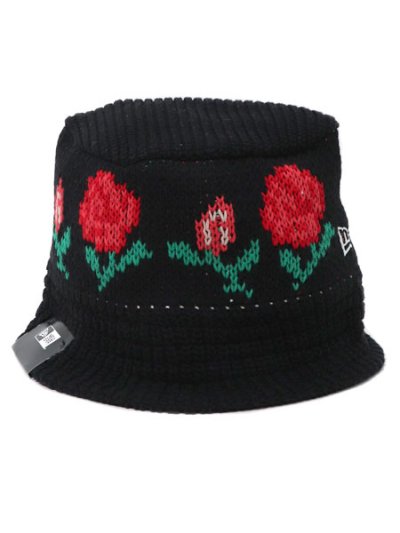 画像3: NEW ERA KNIT BUCKET ROSE BLACK