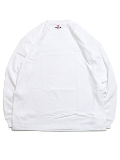 画像1: Hanes BEEFY L/S TEE 1P CREW NECK BIG SIZE