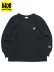 画像1: 【KIDS】CHAMPION KIDS US COTTON WAFFLE L/S TEE-BLACK (1)