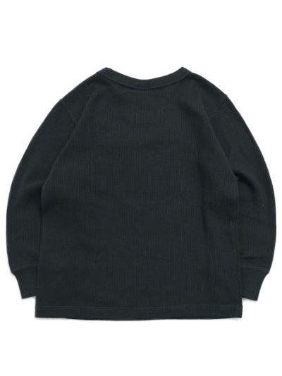 画像2: 【KIDS】CHAMPION KIDS US COTTON WAFFLE L/S TEE-BLACK