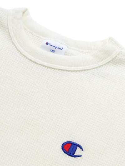 画像3: 【KIDS】CHAMPION KIDS US COTTON WAFFLE L/S TEE-OFF WHITE