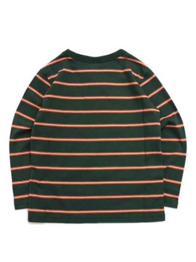 画像2: 【KIDS】CHAMPION KIDS BORDER L/S TEE-DARK GREEN