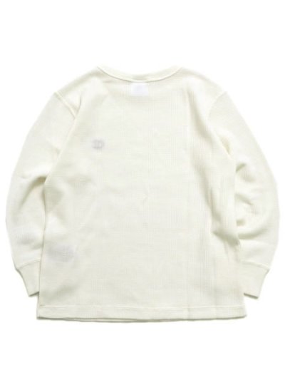 画像2: 【KIDS】CHAMPION KIDS US COTTON WAFFLE L/S TEE-OFF WHITE