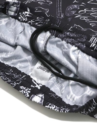 画像5: 【送料無料】Rap Attack RAPPER'S TATTOO SHORTS BLACK