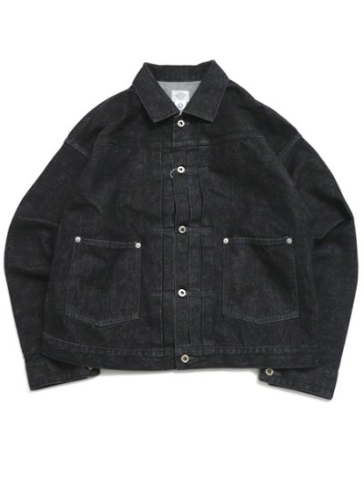 画像1: 【送料無料】POST OʼALLS EL RANCHERO 3 12oz DENIM BLACK DEEP WASH
