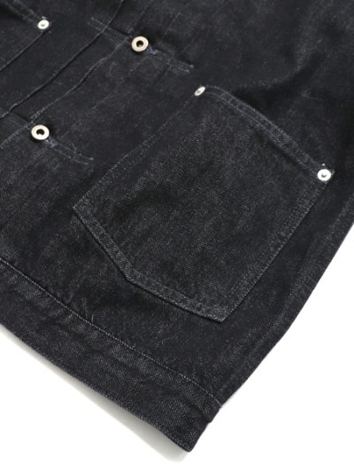画像4: 【送料無料】POST OʼALLS EL RANCHERO 3 12oz DENIM BLACK DEEP WASH