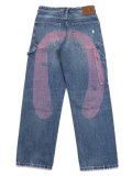 【送料無料】EVISU VINTAGE WASHED DENIM INDIGO