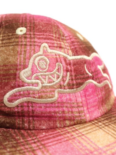 画像6: ICECREAM APPLIQUE LOGO FLANNEL CHECK CAP BRN/PNK