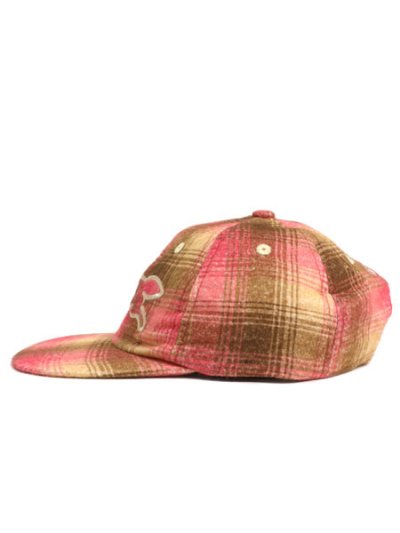 画像3: ICECREAM APPLIQUE LOGO FLANNEL CHECK CAP BRN/PNK