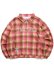 画像1: 【送料無料】ICECREAM APPLIQUE LOGO FLANNEL CHECK ZIP UP SHIRT (1)