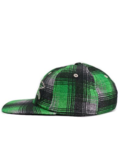 画像3: ICECREAM APPLIQUE LOGO FLANNEL CHECK CAP GRY/GRN