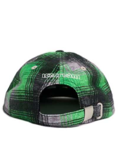画像4: ICECREAM APPLIQUE LOGO FLANNEL CHECK CAP GRY/GRN