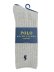 画像1: POLO RALPH LAUREN COTTON RIB CREW SOCKS LTGYH #056 (1)