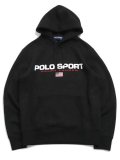 【送料無料】POLO RALPH LAUREN POLO SPORT FLEECE HOODIE BLACK/WHITE