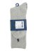 画像2: POLO RALPH LAUREN COTTON RIB CREW SOCKS LTGYH #056 (2)