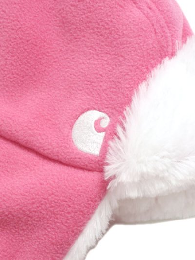 画像3: 【KIDS】CARHARTT KIDS KNIT TRAPPER HAT-PINK LEMONADE