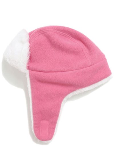 画像2: 【KIDS】CARHARTT KIDS KNIT TRAPPER HAT-PINK LEMONADE