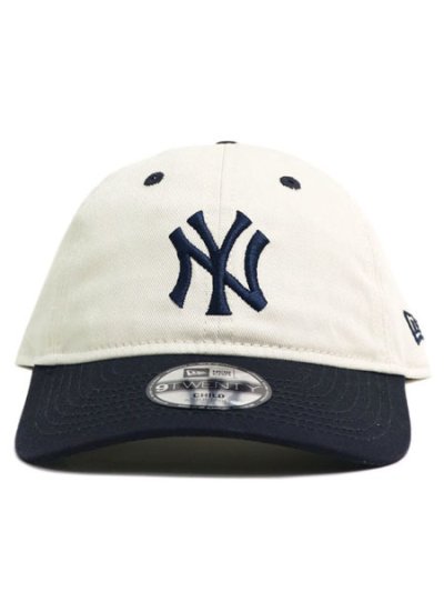 画像2: 【KIDS】NEW ERA CHILD 9TWENTY 2-TONE YANKEES IVORY/NAVY