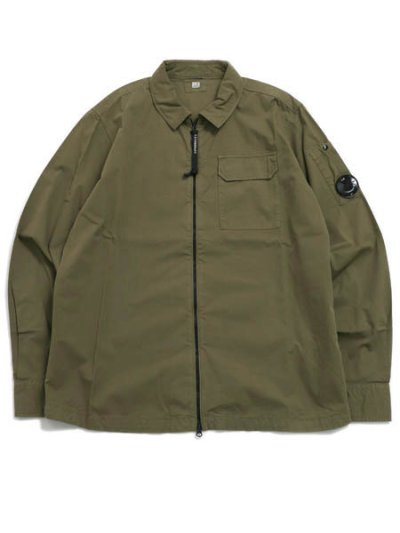 画像1: 【送料無料】C.P.COMPANY ORGANIC GABARDINE ZIP OVERSHIRT CAPERS