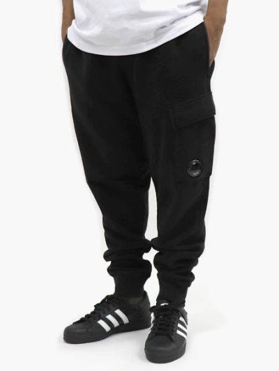 画像6: 【送料無料】C.P.COMPANY BRS EMZ DIAG FLC SWEAT CARGO PANT BLACK