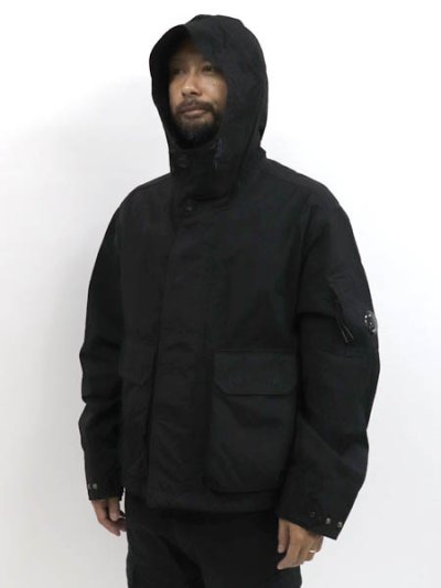 画像5: 【送料無料】C.P.COMPANY HOODED TWILL MEDIUM JACKET BLACK
